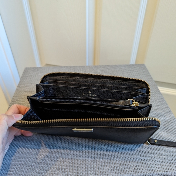 Kate Spade Morgan Zip-around Continental Wallet BLACK - Picture 8 of 11